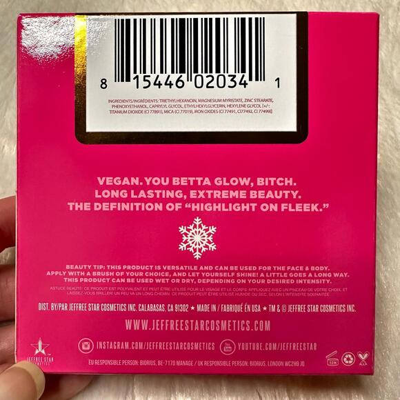 NIB Jeffree Star Skin Frost Highlighter Palette Dark Horse Full Size 15g - Picture 10 of 11